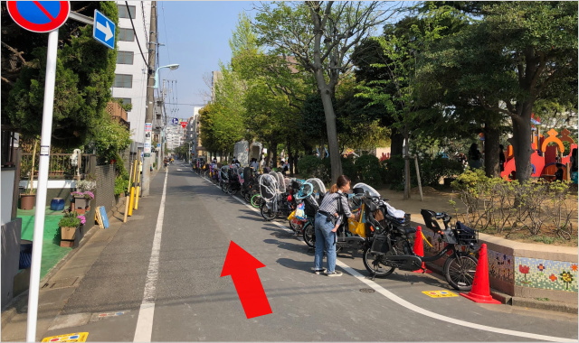 ばとうばし公園からのアクセス⓵